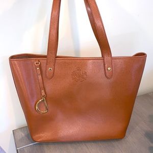 Brown Ralph Lauren leather bag
